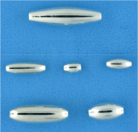 Sterling Silver Rice Beads