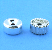 Sterling Silver Rondelles Beads