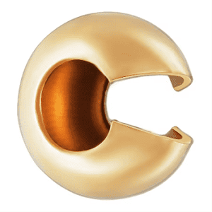 3mm - 14/20 Gold Filled Crimp Cover 3mm - 14/20 Gold Filled Crimp Cover