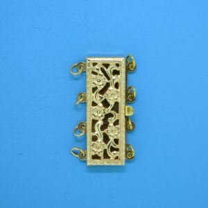 377 - 9x23mm Gold Filled 4 Starnds Clasp 377 - 9x23mm Gold Filled 4 Starnds Clasp