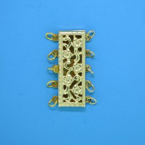 378 - 9x23mm Gold Filled 5 Strands Clasp 378 - 9x23mm Gold Filled 5 Strands Clasp