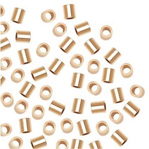 417 - 2x2mm Gold Filled Crimp Bead (Smasher) 417 - 2x2mm Gold Filled Crimp Bead (Smasher)