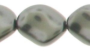 5826 - 9x8mm Swarovski Curved Pearl - Dark Grey 5826 - 9x8mm Swarovski Curved Pearl - Dark Grey