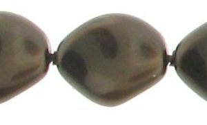 5826 - 9x8mm Swarovski Curved Pearl - Deep Brown 5826 - 9x8mm Swarovski Curved Pearl - Deep Brown