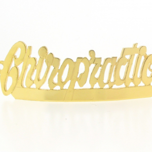 # 9785 - 14K Gold Filled Name Plate For Bracelet - Chiropractic # 9785 - 14K Gold Filled Name Plate For Bracelet - Chiropractic