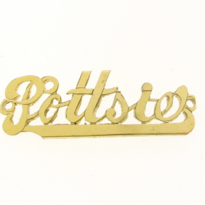 # 9786 - 14K Gold Filled Name Plate For Bracelet - Pottsie # 9786 - 14K Gold Filled Name Plate For Bracelet - Pottsie