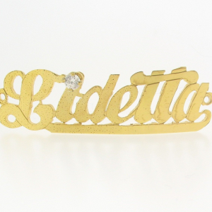 # 9792 - 14K Gold Filled Name Plate For Bracelet - Lidetta # 9792 - 14K Gold Filled Name Plate For Bracelet - Lidetta