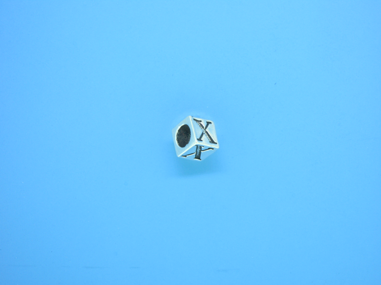 1309 - 5.5mm Sterling Silver Alphabet - X 1309 - 5.5mm Sterling Silver Alphabet - X