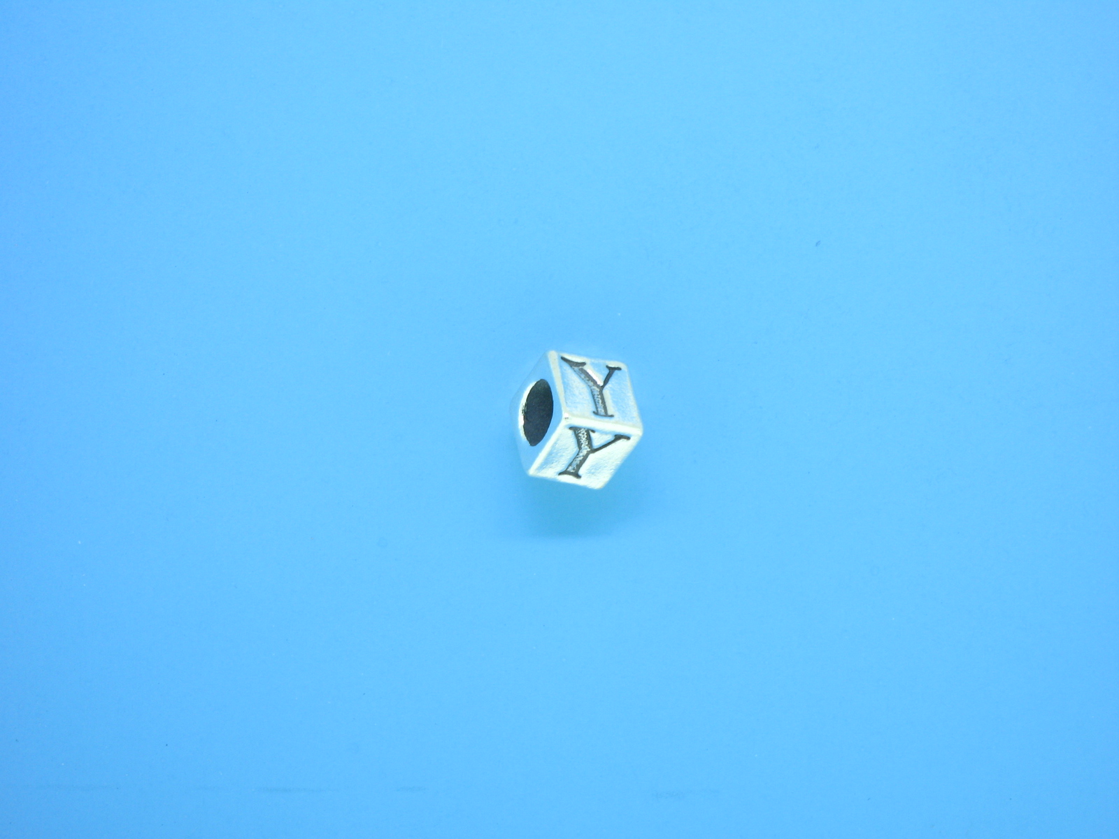 1309 - 5.5mm Sterling Silver Alphabet - Y 1309 - 5.5mm Sterling Silver Alphabet - Y