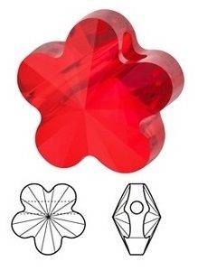5744 - 8mm Flower Bead Colors
