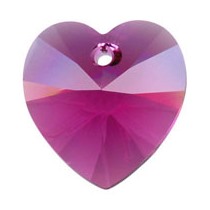18x17.5mm - 6202 Heart Pendants
