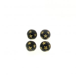 8mm Round Star Beads