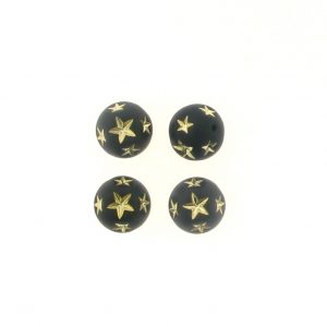 10mm Round Star Beads