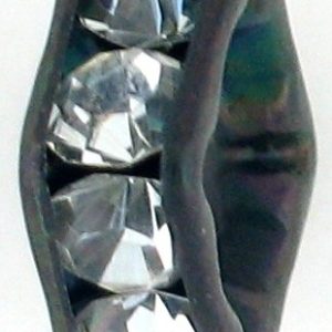 9851S - 4mm Rhinestone Squaredelle Silver Plated - Crystal (Black) 9851S - 4mm Rhinestone Squaredelle Silver Plated - Crystal (Black)