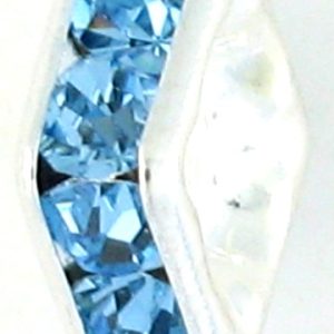 9851S - 4mm Rhinestone Squaredelle Silver Plated - Aquamarine 9851S - 4mm Rhinestone Squaredelle Silver Plated - Aquamarine