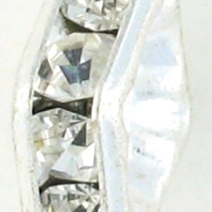 9851S - 4mm Rhinestone Squaredelle Silver Plated - Crystal 9851S - 4mm Rhinestone Squaredelle Silver Plated - Crystal