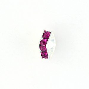 9852S – 6mm Rhinestone Squaredelle Silver Plated – Fuchsia 9852S – 6mm Rhinestone Squaredelle Silver Plated – Fuchsia