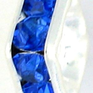 9851S - 4mm Rhinestone Squaredelle Silver Plated - Sapphire 9851S - 4mm Rhinestone Squaredelle Silver Plated - Sapphire