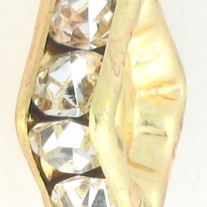 9851 - 4mm Rhinestone Squaredelle Gold Plated - Crystal 9851 - 4mm Rhinestone Squaredelle Gold Plated - Crystal