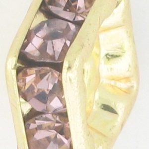 9851 - 4mm Rhinestone Squaredelle Gold Plated - Light Amethyst 9851 - 4mm Rhinestone Squaredelle Gold Plated - Light Amethyst