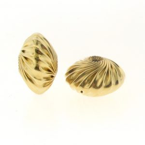 Twisted Corrugated Saucer Beads