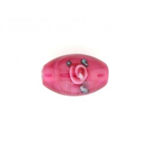 Oval Floral Beads 6512F - 12x8mm