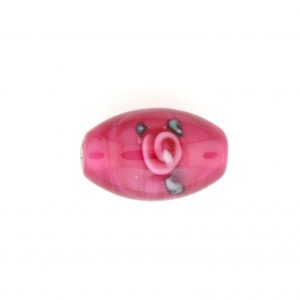 Oval Floral Beads 6514F - 14x10mm