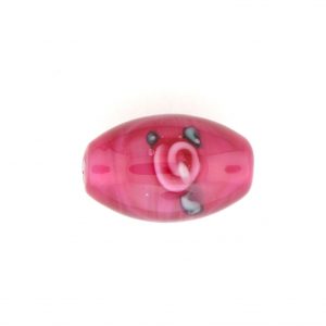Oval Floral Beads 6516F - 16x12mm