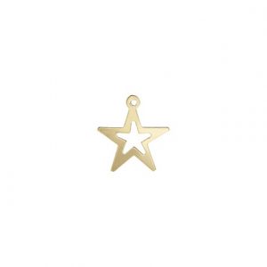12203- 14K Gold Filled 14.0mm Cutout Star Charm 12203- 14K Gold Filled 14.0mm Cutout Star Charm
