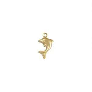 12209- 14K Gold Filled 8.0x11.0mm Dolphin Charm 12209- 14K Gold Filled 8.0x11.0mm Dolphin Charm