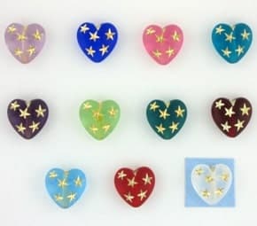 10mm Small Heart Star