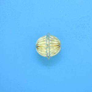 161 - 13x15.5mm Gold Filled Corrugated Fancy Bead 161 - 13x15.5mm Gold Filled Corrugated Fancy Bead