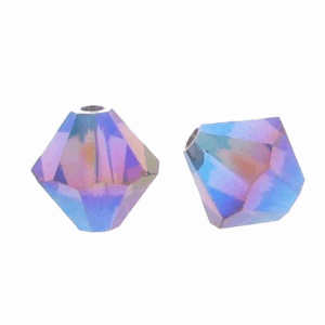 5301/5328 - 3mm Swarovski Bicone Crystal Bead - Amethyst AB2X 5301/5328 - 3mm Swarovski Bicone Crystal Bead - Amethyst AB2X