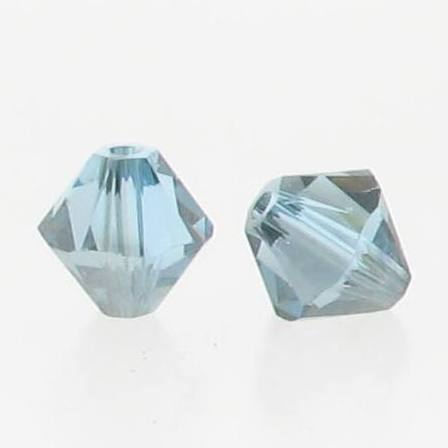5301/5328 - 6mm Swarovski Bicone Crystal Bead - Aquamarine Satin 5301/5328 - 6mm Swarovski Bicone Crystal Bead - Aquamarine Satin