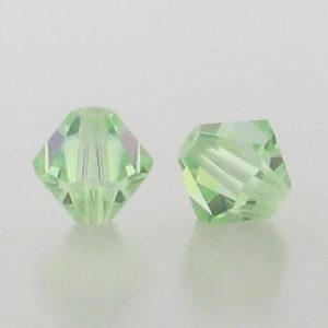 5301/5328 - 3mm Swarovski Bicone Crystal Bead - Chrysolite AB 5301/5328 - 3mm Swarovski Bicone Crystal Bead - Chrysolite AB