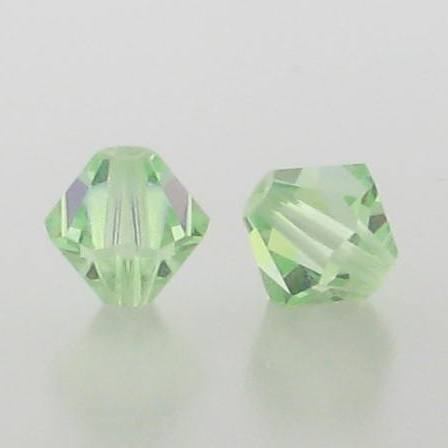 5301/5328 - 3mm Swarovski Bicone Crystal Bead - Chrysolite AB 5301/5328 - 3mm Swarovski Bicone Crystal Bead - Chrysolite AB