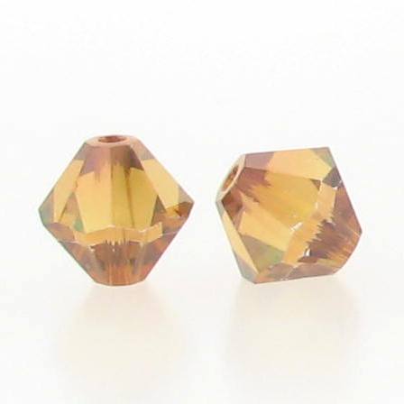 5301/5328 - 3mm Swarovski Bicone Crystal Bead - Crystal Copper 5301/5328 - 3mm Swarovski Bicone Crystal Bead - Crystal Copper