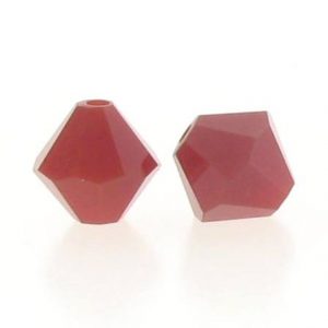 5301/5328 - 3mm Swarovski Bicone Crystal Bead - Dark Red Coral 5301/5328 - 3mm Swarovski Bicone Crystal Bead - Dark Red Coral