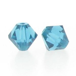 5301/5328 - 3mm Swarovski Bicone Crystal Bead - Indicolite 5301/5328 - 3mm Swarovski Bicone Crystal Bead - Indicolite
