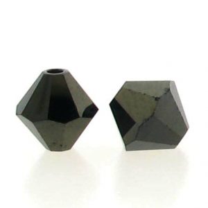 5301/5328 - 3mm Swarovski Bicone Crystal Bead - Jet Nut 2X 5301/5328 - 3mm Swarovski Bicone Crystal Bead - Jet Nut 2X