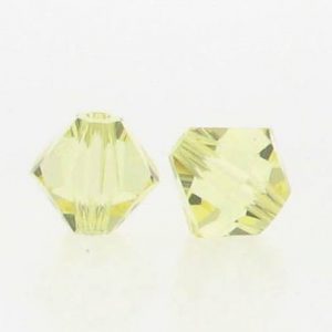5301/5328 - 3mm Swarovski Bicone Crystal Bead - Jonquil 5301/5328 - 3mm Swarovski Bicone Crystal Bead - Jonquil