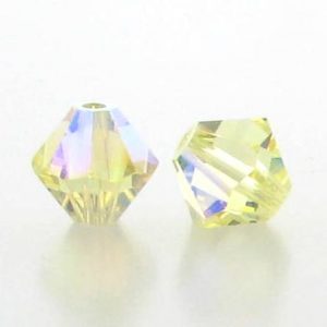 5301/5328 - 5mm Swarovski Bicone Crystal Bead - Jonquil AB 5301/5328 - 5mm Swarovski Bicone Crystal Bead - Jonquil AB