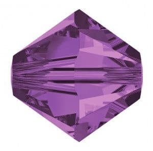 5301/5328 - 3mm Swarovski Bicone Crystal Bead - Lilac 5301/5328 - 3mm Swarovski Bicone Crystal Bead - Lilac