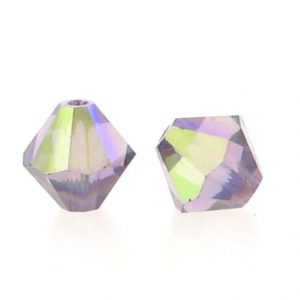 5301/5328 - 6mm Swarovski Bicone Crystal Bead - Lilac AB 5301/5328 - 6mm Swarovski Bicone Crystal Bead - Lilac AB