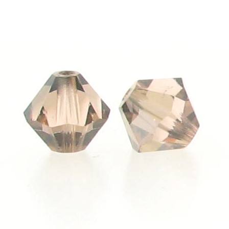 5301/5328 - 6mm Swarovski Bicone Crystal Bead - Light Peach Satin 5301/5328 - 6mm Swarovski Bicone Crystal Bead - Light Peach Satin