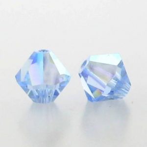 5301/5328 - 3mm Swarovski Bicone Crystal Bead - Light Sapphire AB 5301/5328 - 3mm Swarovski Bicone Crystal Bead - Light Sapphire AB