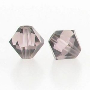 5301/5328 - 3mm Swarovski Bicone Crystal Bead - Light Amethyst Satin 5301/5328 - 3mm Swarovski Bicone Crystal Bead - Light Amethyst Satin