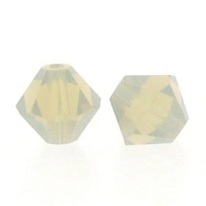 5301/5328 - 3mm Swarovski Bicone Crystal Bead - Light Grey Opal 5301/5328 - 3mm Swarovski Bicone Crystal Bead - Light Grey Opal
