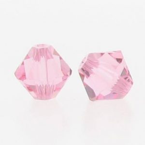 5301/5328 - 3mm Swarovski Bicone Crystal Bead - Light Rose 5301/5328 - 3mm Swarovski Bicone Crystal Bead - Light Rose