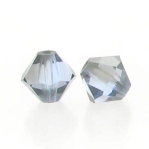 5301/5328 - 3mm Swarovski Bicone Crystal Bead - Light Sapphire Satin 5301/5328 - 3mm Swarovski Bicone Crystal Bead - Light Sapphire Satin